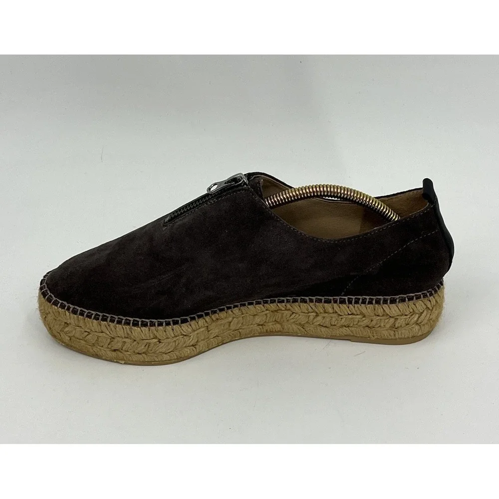 Gaimo Espadrilles US 9.5 EUR 41 Platform Faux Suede Leather Shoes Made in Spain